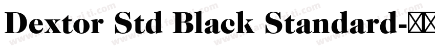 Dextor Std Black Standard字体转换